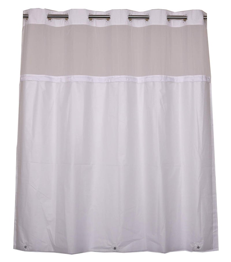 River Dream 2 Pack Snap in Shower Curtain Liner Replacements 70 x 54, White, with Magnets ï¼ŒRemovable Liner ï¼ŒPlastic(PEVA) - Image 5